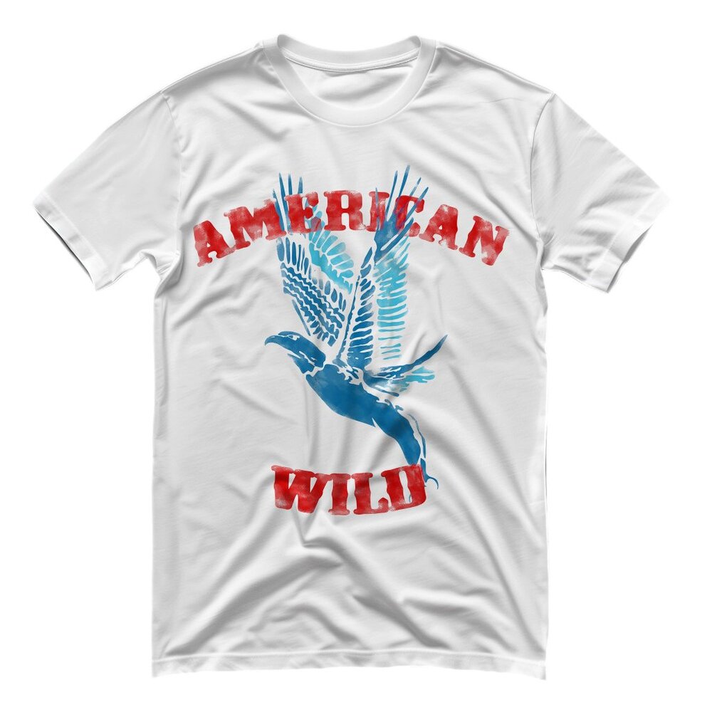 Classic White Vintage T-Shirt Majestic Eagle Vintage Retro Mens Womens Graphic